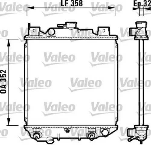 воден радиатор VALEO 734203