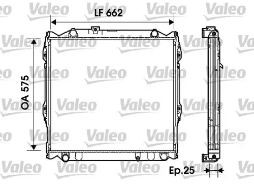 воден радиатор VALEO 734204