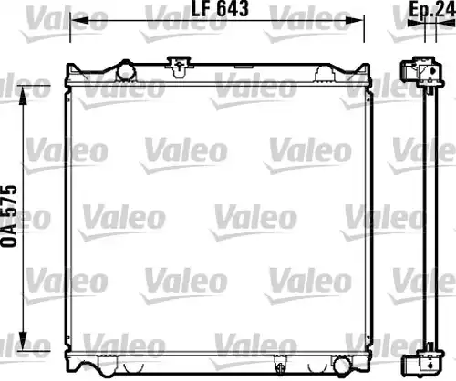 воден радиатор VALEO 734205