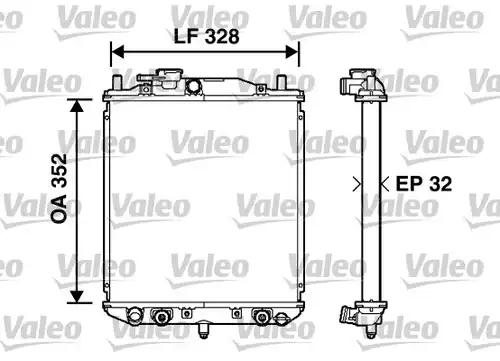 воден радиатор VALEO 734208