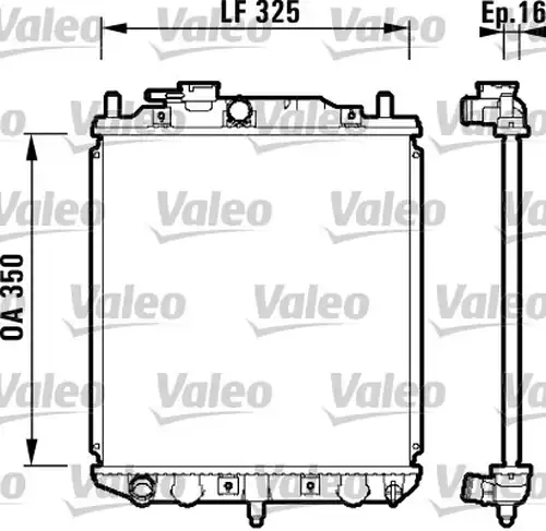 воден радиатор VALEO 734209