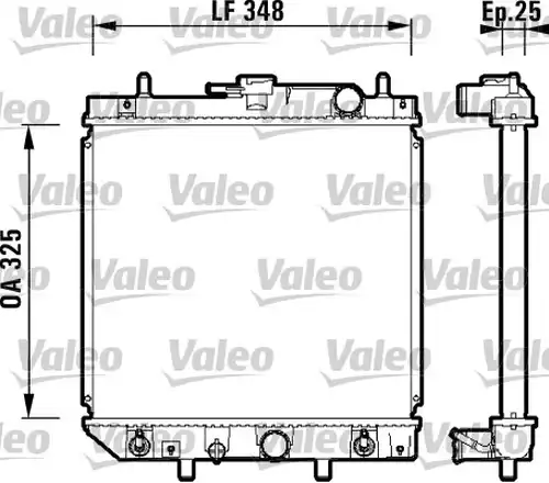 воден радиатор VALEO 734210