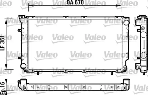 воден радиатор VALEO 734211