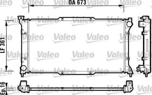 воден радиатор VALEO 734212