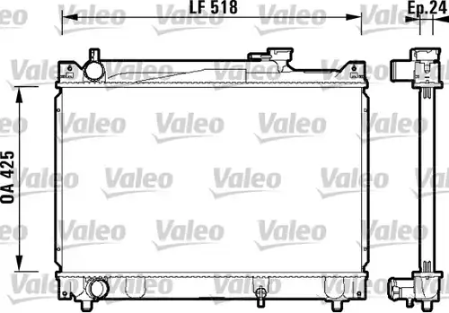 воден радиатор VALEO 734213