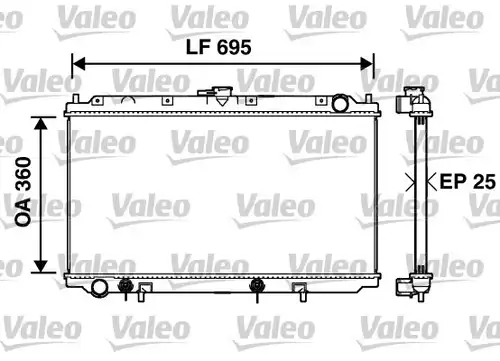 воден радиатор VALEO 734215