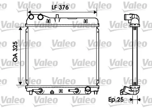 воден радиатор VALEO 734218