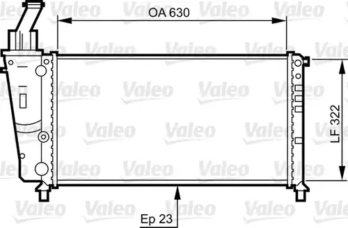 воден радиатор VALEO 734221