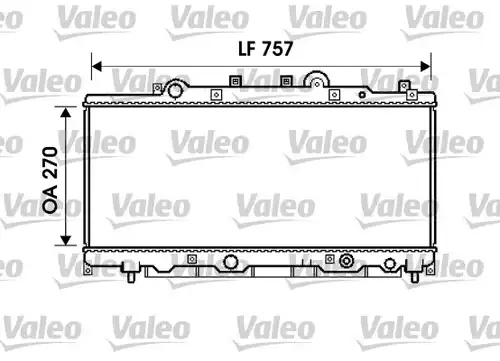 воден радиатор VALEO 734235