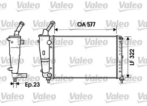 воден радиатор VALEO 734237