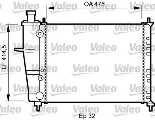 воден радиатор VALEO 734239