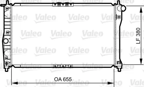 воден радиатор VALEO 734252