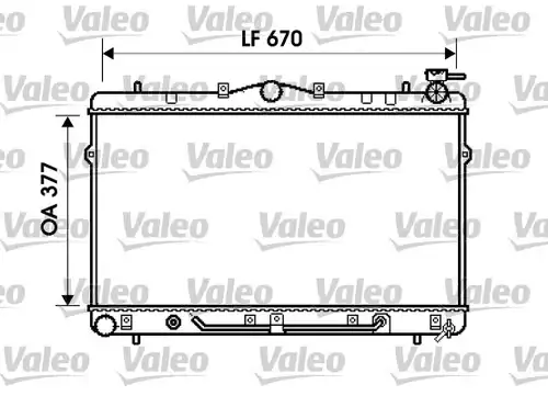 воден радиатор VALEO 734258