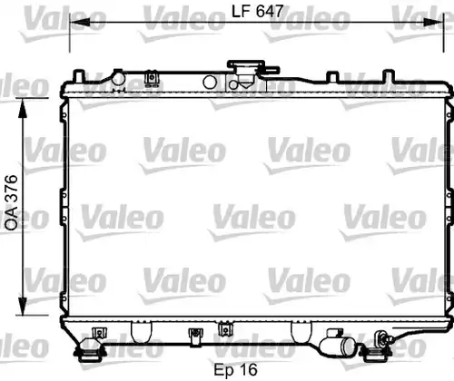 воден радиатор VALEO 734264