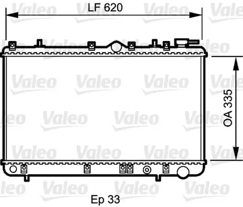 воден радиатор VALEO 734267