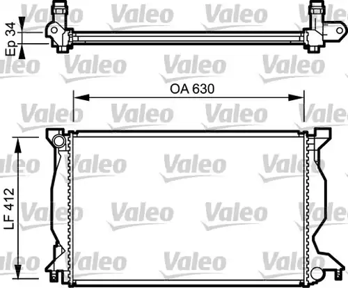воден радиатор VALEO 734268