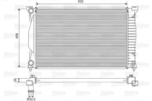 воден радиатор VALEO 734269
