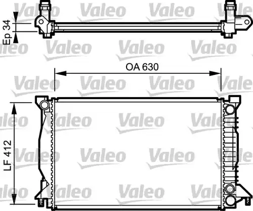 воден радиатор VALEO 734270
