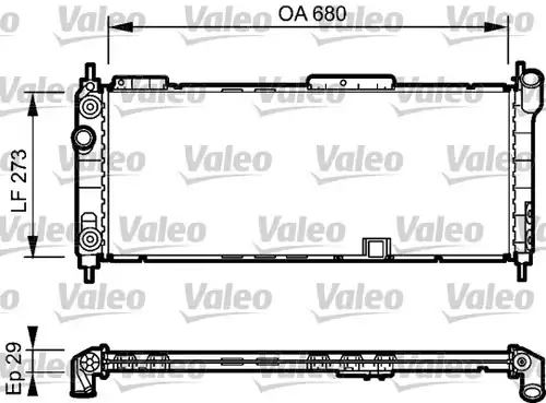 воден радиатор VALEO 734271