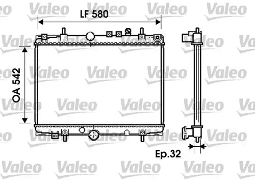 воден радиатор VALEO 734279