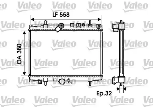 воден радиатор VALEO 734280