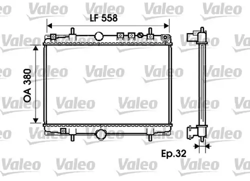 воден радиатор VALEO 734281