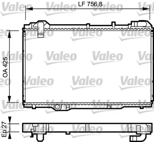 воден радиатор VALEO 734285