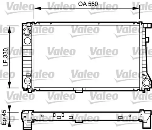 воден радиатор VALEO 734289