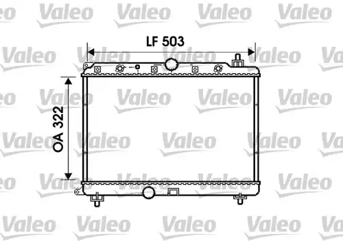 воден радиатор VALEO 734290