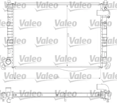 воден радиатор VALEO 734327