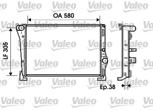 воден радиатор VALEO 734364
