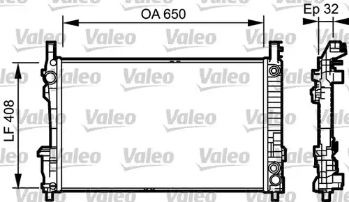 воден радиатор VALEO 734379