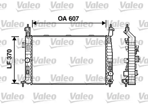 воден радиатор VALEO 734385
