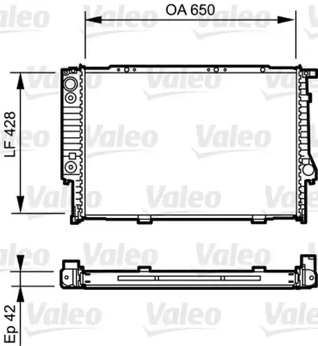 воден радиатор VALEO 734421