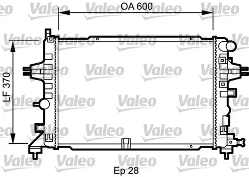 воден радиатор VALEO 734432