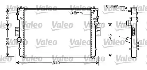 воден радиатор VALEO 734448