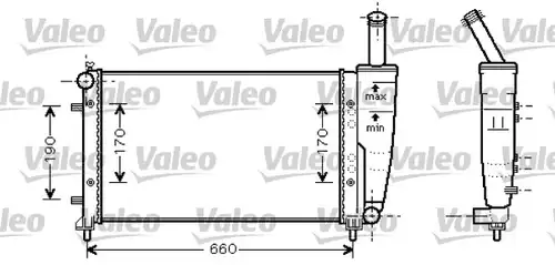 воден радиатор VALEO 734457