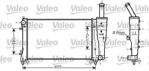 воден радиатор VALEO 734458