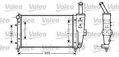 воден радиатор VALEO 734459