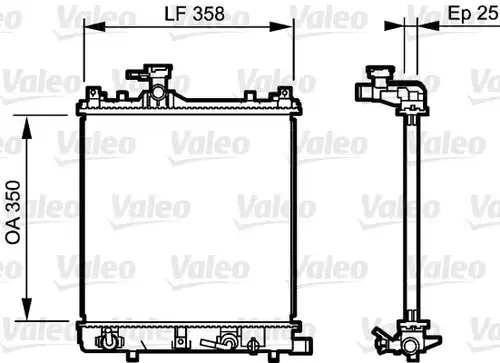 воден радиатор VALEO 734486