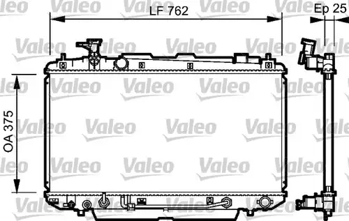 воден радиатор VALEO 734493