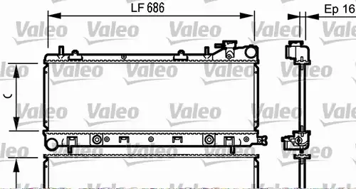 воден радиатор VALEO 734577