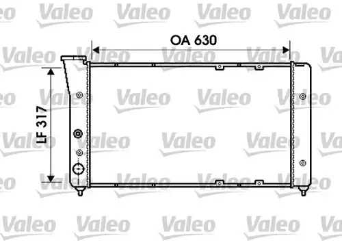 воден радиатор VALEO 734606