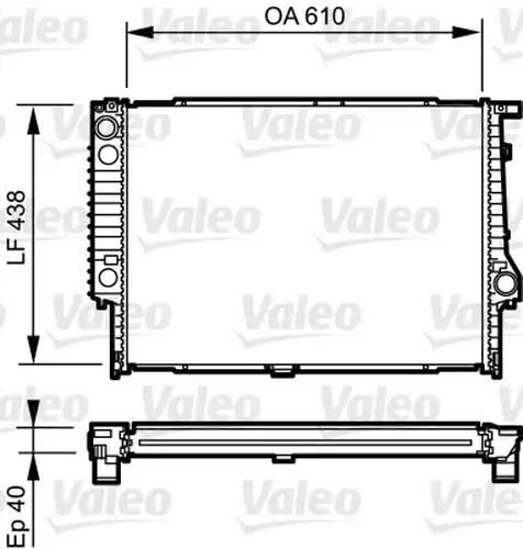 воден радиатор VALEO 734615