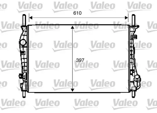 воден радиатор VALEO 734696
