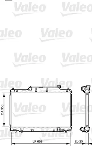 воден радиатор VALEO 734702