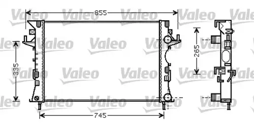 воден радиатор VALEO 734728