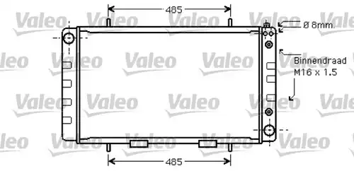 воден радиатор VALEO 734734