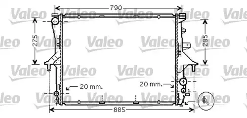 воден радиатор VALEO 734739