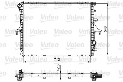 воден радиатор VALEO 734740